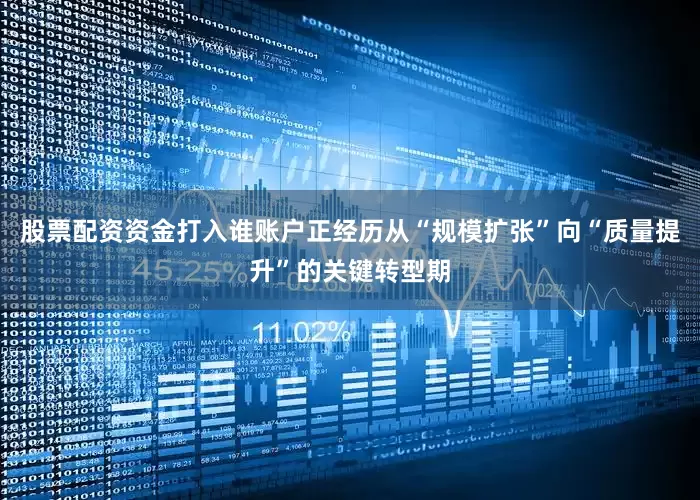股票配资资金打入谁账户正经历从“规模扩张”向“质量提升”的关键转型期